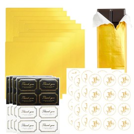 Timxzylphor 100Pcs Large Wrappers Packaging with 140Pcs Exquisite Stickers for DIY Crafts Home Kitchen Food Fruit Party Gifts Wrapping Supplies