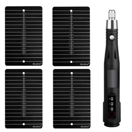 Crypto Seed Phrase Storage - Crypto wallet - Compatible with Hardware wallets such as Trezor, Ledger, Onekey, etc-Made of pure titanium-A kit with 4 titanium plates and an electric engraving pen.