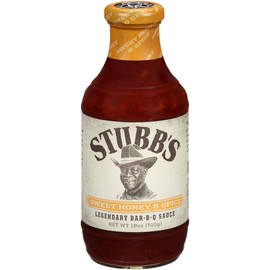 Stubb's Sweet Honey & Spice Legendary Bar B Q Sauce, 18 OZ