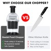 Manual Chopper, Garlic Onion Slap Chopper for Kitchen, Easy to