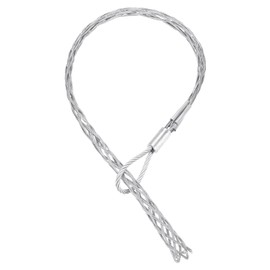 sourcing map 30-40mm OD Cable Pulling Socks Grip 1.2m Fore-Hand Pull Wire Mesh Puller Socks Grip Galvanized Steel Wire Pulling Tools