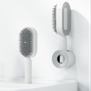 Cushion Hair Brush Self Cleaning Scalp Massage Rounded Comb Teeth