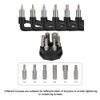 Bicycle Torque Wrench with Bits Set Portable Bike Spanner Kit