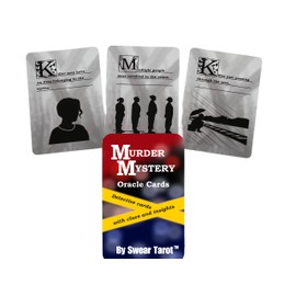 Swear Tarot Murder Mystery Oracle Cards True Crime Detective Cards with Clues and Insights, 56 Cards, Premium Cardstock, Made in USA