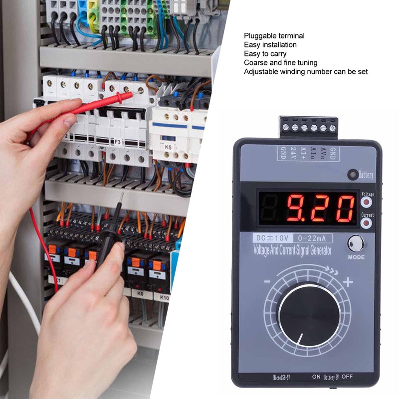 Generador de Señal, 0-22mA 0-10V, Simulador Analógico de Voltaje de