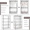 okcool Waterproof Shelf Cover,All Clear Wire Shelf Cover with Zipper,Transparent
