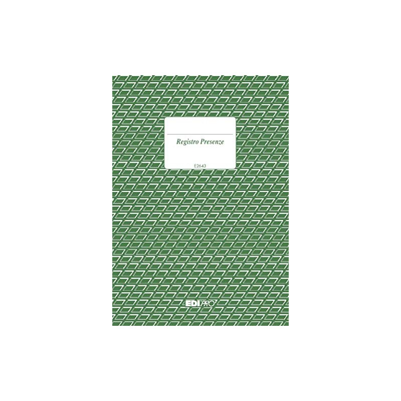 Edipro E2643 Attendance Register, 96 Pages, 17 x 12 cm