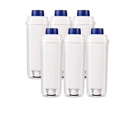 DLSC002 Water Filter for DeLonghi 45.760.W ESAM04.110 ESAM04.350 ESAM2600 Pack of 6