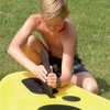 DSHE Detachable Center Fin Black, Kayak Rudder Kit Skeg Tracking