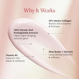 The Face Shop Pomegranate & Collagen - Crema Facial de Granada y Colágeno, 100 ml - Crema reafirmante con efecto lifting y glow - K-beauty coreano ori
