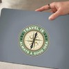 2 x 12 cm Compass Vinyl Stickers, Waterproof, Decorative for