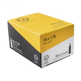 Sunlite Standard Schrader Valve Tubes, 14 x 1.75 / 32mm Valve, Black