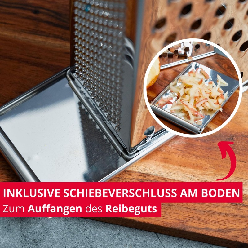 Westmark Grater Quattro, Stainless Steel Silver, 26.4 x 11.5 x