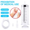Large Capacity Plastic Syringe with 1m Tube,for Liquids, Oil or