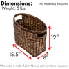 BirdRock Home Seagrass Magazine Basket