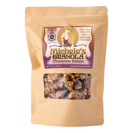 Michele's Granola - Cinnamon Raisin - Handmade Non-GMO Whole Grain Oats - Free of Gluten, Soy, Wheat, & Dairy