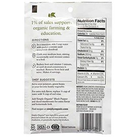 Simply Organic Mushroom Sauce Mix, Certified Organic, Vegetarian, Gluten-Free | 0.85 oz