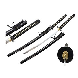 RYUJIN Hatamoto Series 41" KO Katana (23.5" Blade) Hand Forged 1060 Carbon Steel Through Hardened Shinogi Zukuri No-Hi Blade w/Real Ray Skin Handle â¦