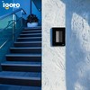 Placa Armada Cristal con 1 Apagador Escalera de 3 Módulos