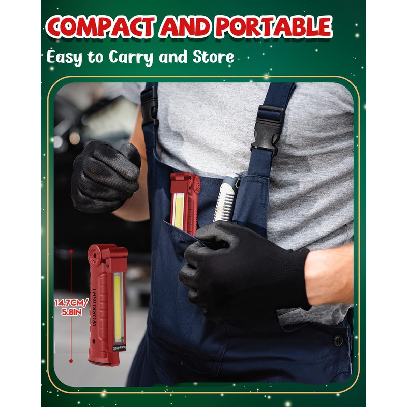 Coquimbo Tool for Men,Electric LED Work Light Grill Light Flashlight