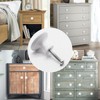 SWZHAI 16 Pcs White Cabinet Knobs, Round Dresser Knob Kitchen