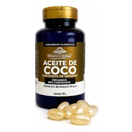 Cápsulas De Aceite De Coco Con Aceite De Orégano 60 Cápsulas