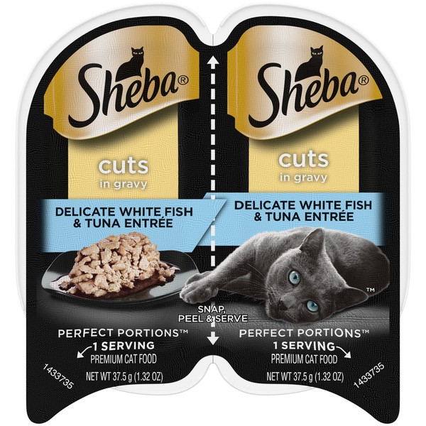 SHEBA PERFECT PORTIONS Cuts in Gravy Wet Cat Food Trays