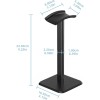 Soporte para audífonos BEIFAN 2509-1 Gamer Negro Plástico 10x20x10cm