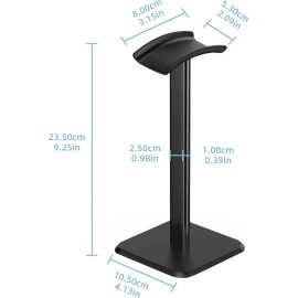 Soporte para audífonos BEIFAN 2509-1 Gamer Negro Plástico 10x20x10cm