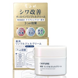 CHIFURE Medicated Wrinkle Gel Cream, 3.6 oz (103 g), All-in-One Gel Cream, Niacinamide Formulated