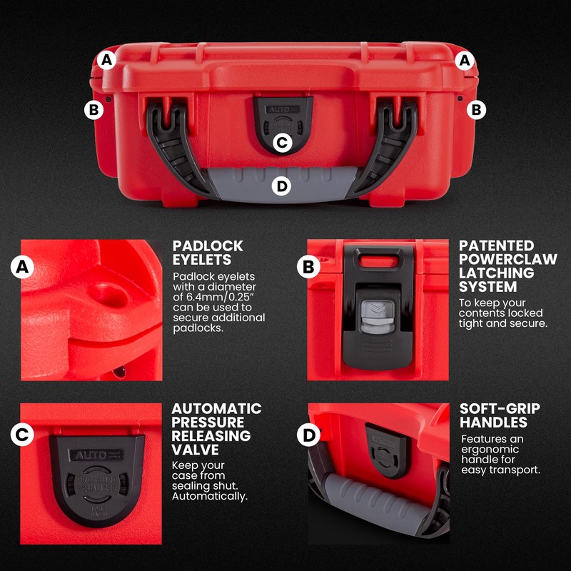 NANUK 903 Waterproof First Aid Box Empty – Durable, Medical