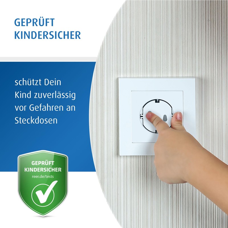 Steckdosenkappe, weiß, 20 Stück