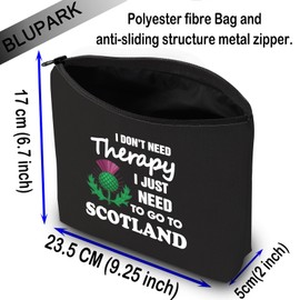 Scottish Thistle Flower Makeup Bags I Dont Need Therapy Sasenach Gifts (Need Therapy-BK)