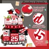 22 Pcs 2025 Graduation Tiered Tray Signs Sets Farmhouse Wooden