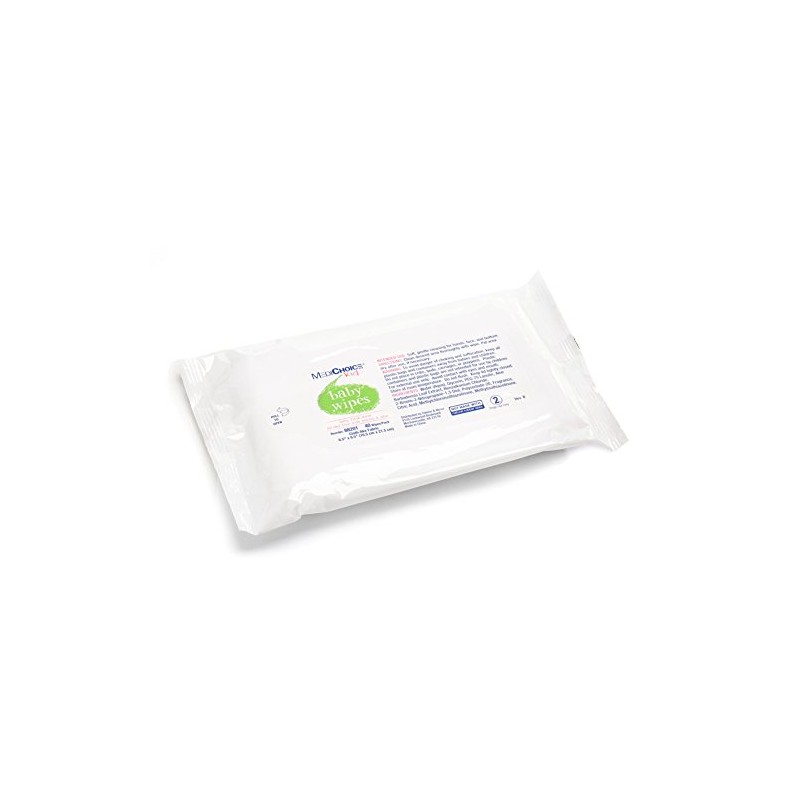 MediChoice Scented Baby Wipes, Softpack, 6.5x8.5, 88201, White (1 Pack