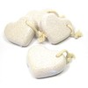 Natur Bimsstein Herzen mit Kordel im Set Fußpflege Pediküre Hornhaut