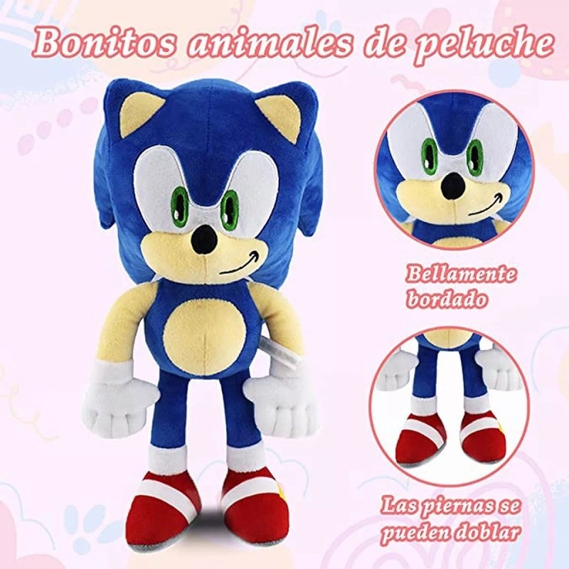 Wskik Peluches Sonic 30cm Alto Cumpleaños Perfecto Navidad Regalo