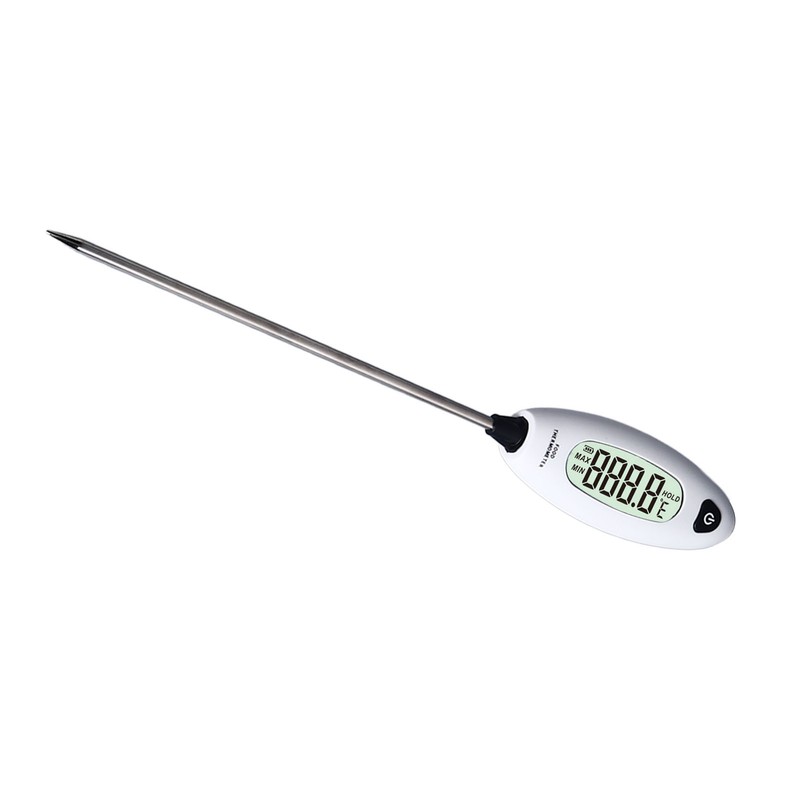 Food Thermometer Digital LCD Display Stainless Steel Probe for Home