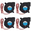 4 Pack Brushless Dual Ball Bearing Blower Fan, MELIFE 12V