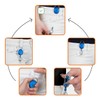 Karteo Yo-yo ID Badge Holder Extendable Blue [Pack of 1]