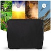 Ping Pong Table Cover Black Zippered 210 Silver Coated Waterproof
