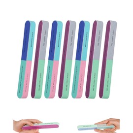 GAJUS 7pcs Nail File, Nail File, Natural Nail File, Multi-Sided Nail File, Multifunctional Nail File, Coloured Nail File for Home, Nail Salon, Nail Care