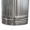 UTY 20 Gallon Galvanized Steel Trash Can with Lid, Silver,