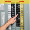 EWFdcvkg Circuit Breaker Labels, Conspicuous Identification Weatherproof Fuse Box Stickers