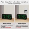 Battery Operated Digital Clock: Cordless Small Alarm Clock for Bedroom