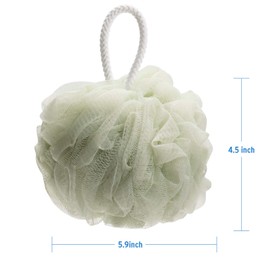 AmazerBath Esponja de baño de ducha de 75 g para baño de hombres y mujeres, paquete de 4 (colores neutros)