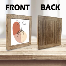 Boho Bathroom Wooden Sign, Funny Boho Toilet Signs Wood Box Plaque Decor Sign, Toilet Wood Desktop Decoration, Farmhouse Bath Decor, Funny Farmhouse Bathroom For Restroom, Toilet Shelf Decoration