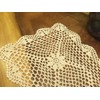 Janef Beige Handmade Crochet Doilies Cotton Table mats Lace Doilies