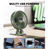 JZCreater USB卓上扇風機 小型扇風機 ポータブル 風量3段階 卓上 テーブルクーリングファン 電源プラグイン式扇風機 回転 強風