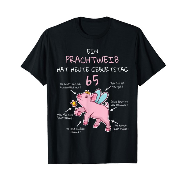 65th Birthday A Gorgeous Female Pig Funny Proverb for Women